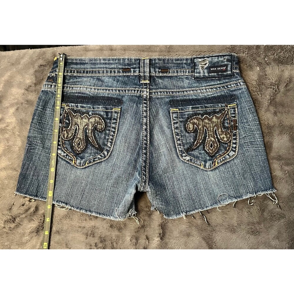 Mek Blue Denim Cutoff Shorts SZ 31